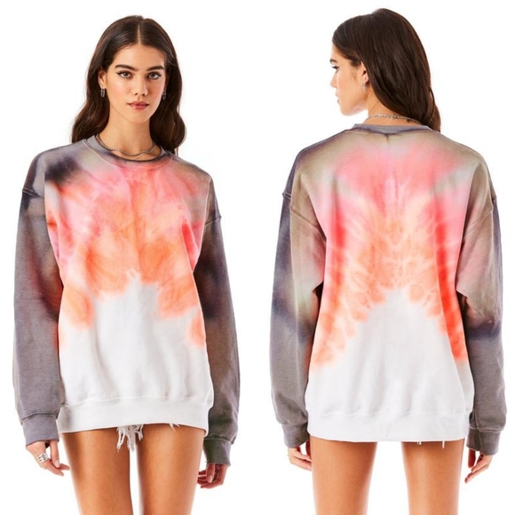 Carmar Tops - 🌟LAST CHANCE🌟 Carmar Reverse Chevron Tie Dye Sweatshirt